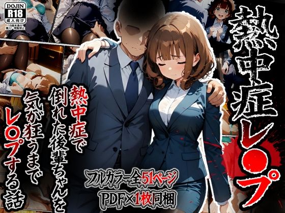 熱中症で倒れた後輩ちゃんをレ〇プする話｜d_715388