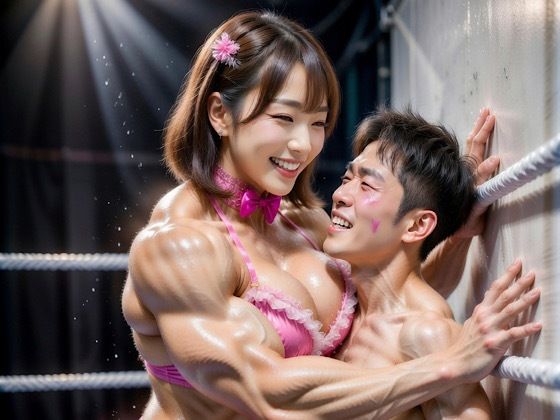 笑顔のまま男を圧倒する最強女子レスラー｜d_755801