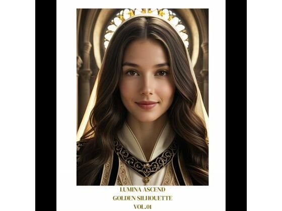 Lumina Ascend ？ Golden Silhouette Vol.01 神聖なる黄金の女神ポートレート集（高品質AIアート）｜d_758519