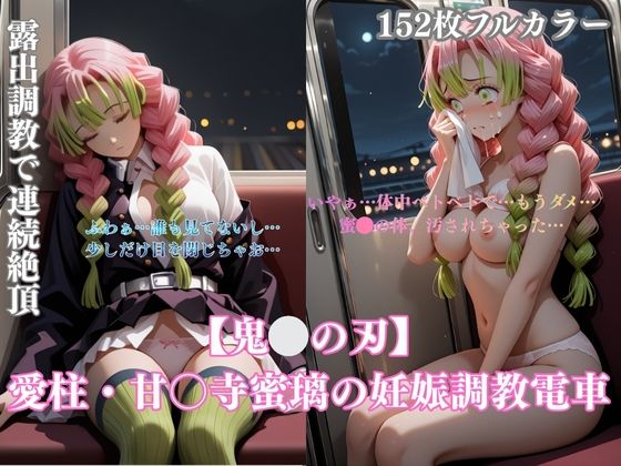 鬼〇パロディ恋柱・甘露寺〇璃の妊娠調教電車！緊縛凌●妊娠中出し連続の過激シチュエーションCG集152枚｜d_712338