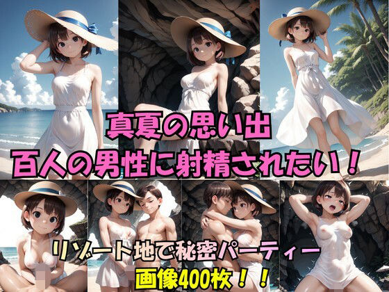 真夏の思い出。百人の男性に射精されたい｜d_755512