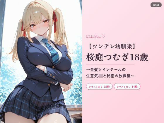 桜庭つむぎ18歳〜金髪ツインテールの生意気JKと秘密の放課後〜｜d_760458