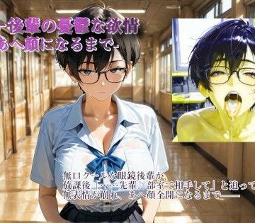 ダウナー後輩の憂鬱な欲情 -無口にあへ顔になるまで-｜d_762125