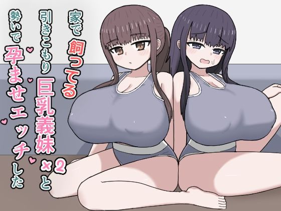 家で飼ってる引きこもり巨乳義妹×2と勢いで孕ませエッチした｜d_764771