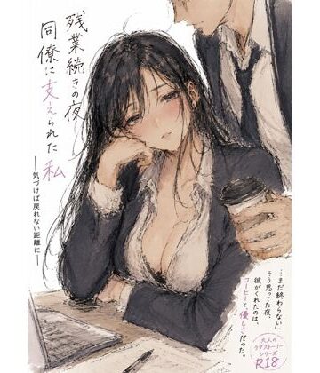 残業続きの夜、同僚に支えられた私 ―気づけば戻れない距離に―｜d_767639