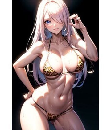 ヒョウ柄水着イラスト集_part1｜d_768949
