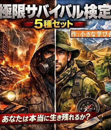 極限サバイバル検定5種セット 〜あなたは本当に生き残れるか？〜｜d_769432