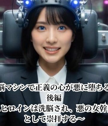 洗脳マシンで正義の心が悪に堕ちる話 後編 〜エースヒロインは洗脳され、悪の女幹部を女神として崇拝する〜｜d_772344