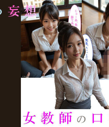 実写AI 私の妄想 女教師の口淫編（セリフ付コミック）｜d_772909