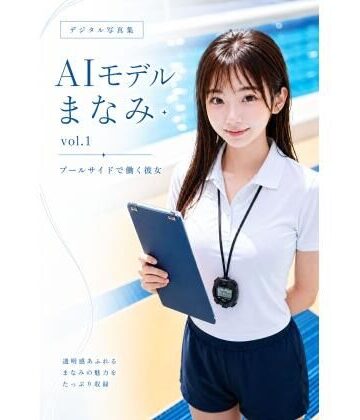 AIモデルまなみ vol.1 プールサイドで働く彼女｜d_774576
