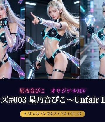 【AIコスプレ美女アイドルシリーズ ＃003 写真集＆MV】〜星乃音ぴこ〜Unfair Love〜〜｜d_777856