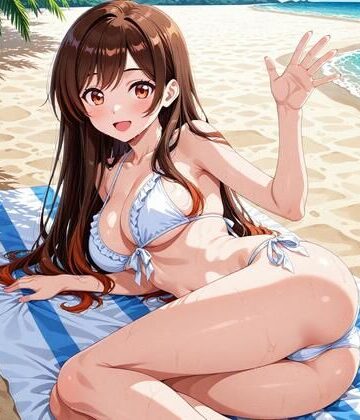 水〇千鶴と、海でイチャイチャデート｜d_779915