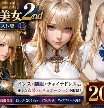 2.5次元 金髪美女AIイラスト集 2nd ［155枚］｜d_780669