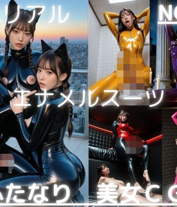 超絶リアル！！エナメルスーツ！かわいいふたなりCG集 No.38【緊縛・拘束・各種ポーズ・足こき・キャットガール】大容量495枚｜d_781514