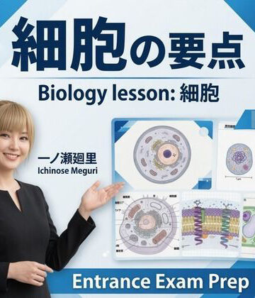 【▲20】一ノ瀬廻里 大学に進学し強豪予備校『DOPUX（ドピュックス』で生物I，IIを教える名物講師に！（Vol.002:細胞）｜d_783852