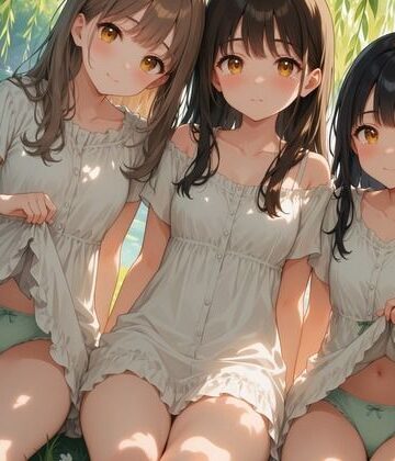 木漏れ日の秘密 〜夏ワンピ美少女のチラ〜 CG119枚＋ショート動画122本｜d_783982