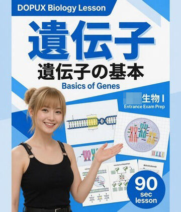 【▲20】一ノ瀬廻里 大学に進学し強豪予備校『DOPUX（ドピュックス』で生物I，IIを教える名物講師に！（Vol.008:遺伝子）｜d_786295