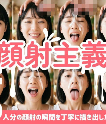 【顔射主義】Vol.2 30人分の顔射の瞬間を丁寧に描き出した写真集｜d_783360