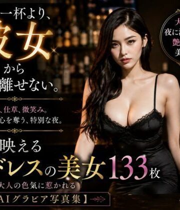 夜に映える黒ドレスの美女133枚｜d_786644