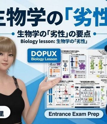 【▲20】一ノ瀬廻里 大学に進学し強豪予備校『DOPUX（ドピュックス』で生物I，IIを教える名物講師に！（Vol.013:劣性）｜d_789653