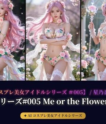 【AIコスプレ美女アイドルシリーズ ＃005 MV ＆ 写真集】〜Me or the Flowers / 星乃音ぴこ〜｜d_790504