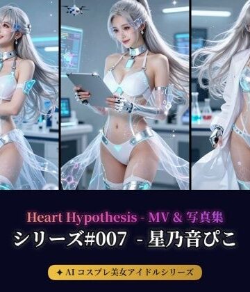 【AIコスプレ美女アイドルシリーズ ＃007】 ー 星乃音ぴこ MV ＆ 写真集 ー Heart Hypothesis｜d_790514