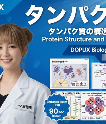 【▲20】一ノ瀬廻里 大学に進学し強豪予備校『DOPUX（ドピュックス』で生物I，IIを教える名物講師に！（Vol.017:タンパク質）｜d_791779