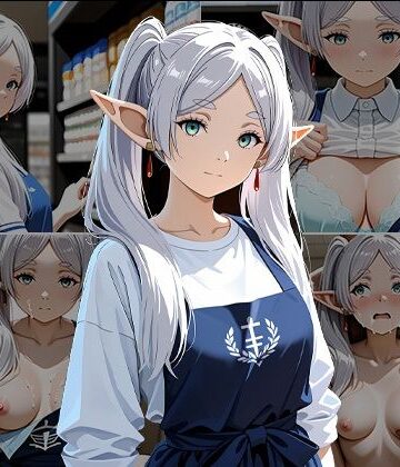 コンビニのフ〇ーレン 〜催●店長に犯●れ続ける白髪エルフ〜｜d_792731