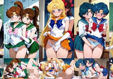 セーラー戦士が悪の美少女戦士にふたなり乱暴される（おまけCG付き）｜d_794083