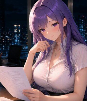 紫髪のOLゆかりちゃんの囁きボイス｜d_795549