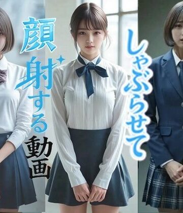 実写系！女子校生にしゃぶらせて顔射する動画｜d_796708