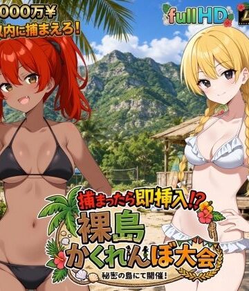 捕まったら即挿入！ 裸島かくれんぼ大会｜d_797839