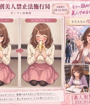 【特別美人禁止法施行局】もう〜フェラチオなんてしたくない〜！バキュームフェラチオによるプレイ【女子大生・吉岡瑠奈（20歳）】｜d_798478