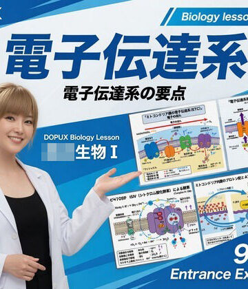 【▲20】一ノ瀬廻里 大学に進学し強豪予備校『DOPUX（ドピュックス』で生物I，IIを教える名物講師に！（Vol.023:電子伝達系）｜d_798984