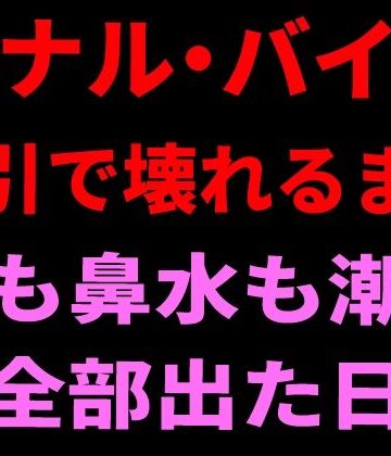 アナル・バイブ・吸引で壊れるまで。涙も鼻水も潮も全部出た日｜d_799658