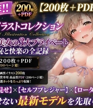 【200枚＋PDF】「……これ全部、キミに見せる秘密だからね……？」 ── 清楚系美女の濃厚プライベート密着・贅沢3大シチュエーション特化パック ──｜d_801331