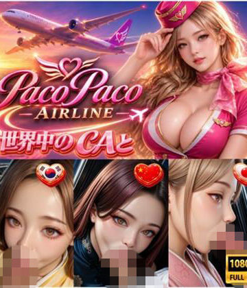 世界中のCAと空でプレイ〜 フルボイス28分動画 Paco Paco Airline 日本・韓国・中国 路線〜｜d_803059