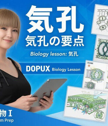 【▲20】一ノ瀬廻里 大学に進学し強豪予備校『DOPUX（ドピュックス』で生物I，IIを教える名物講師に！（Vol.026:気孔）｜d_803450