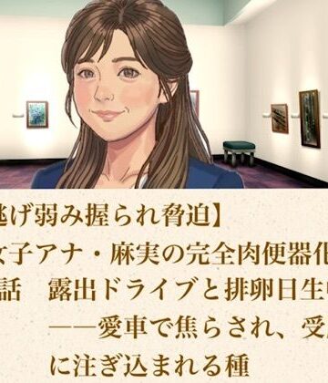 【ひき逃げ弱み握られ脅迫】看板女子アナ・麻実の完全肉便器化計画 第四話 露出ドライブと排卵日生中出し――愛車で焦らされ、受胎の日に注ぎ込まれる種｜d_806265