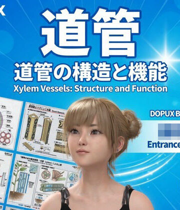 【▲20】一ノ瀬廻里 大学に進学し強豪予備校『DOPUX（ドピュックス』で生物I，IIを教える名物講師に！（Vol.029:道管）｜d_806483