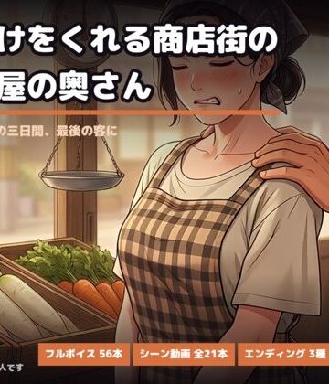おまけをくれる商店街の八百屋の奥さん 〜閉店セールの三日間、最後の客に〜｜d_813095
