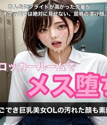 【ボイス＆演出動画6本＋高画質CG46枚】憧れのしごでき巨乳美女OLの汚れた顔も素敵だった〜密室ロッカールーム屈辱メス堕ち記録〜｜d_813166