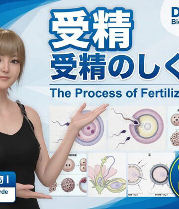 【▲20】一ノ瀬廻里 大学に進学し強豪予備校『DOPUX（ドピュックス』で生物I，IIを教える名物講師に！（Vol.035:受精）｜d_815069
