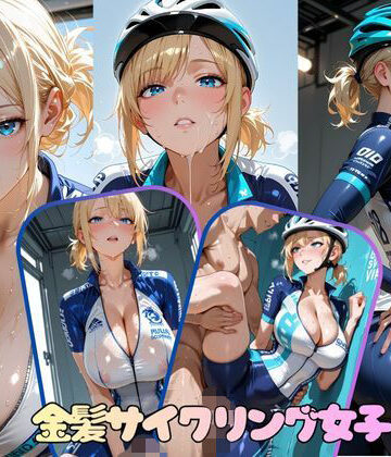 金髪サイクリング女子｜d_814237