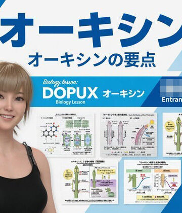 【▲20】一ノ瀬廻里 大学に進学し強豪予備校『DOPUX（ドピュックス』で生物I，IIを教える名物講師に！（Vol.039:オーキシン）｜d_817375