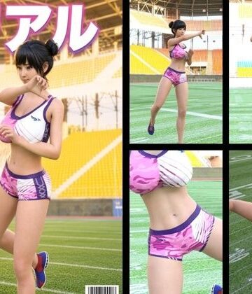 【▲100】大学生グラビアアイドル 一ノ瀬 廻里の陸上コス風写真集 Real_03｜d_822662