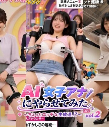 AI女子アナにやらせてみた 〜ちょっとエッチな生放送！？〜 vol.2｜d_823361