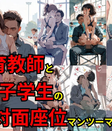 体育教師と女子学生の対面座位マンツーマン指導｜d_823799