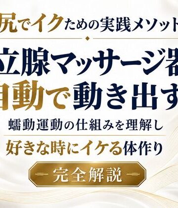 お尻でイクための実践メソッド 前立腺マッサージ器が自動で動き出す 蠕動運動の仕組みを理解し 好きな時にイケる体作り 完全解説｜d_824000