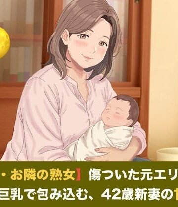 【続・続・お隣の熟女】傷ついた元エリートを母性と巨乳で包み込む、42歳新妻の甘い誘惑 第四話 【母乳泡洗体と風呂場立ちバック】〜過敏な子宮を穿たれ、鏡の前で母乳と潮を吹き散らす42歳新妻のお漏らし絶頂〜｜d_824706